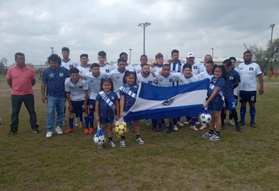 Azul y blanco